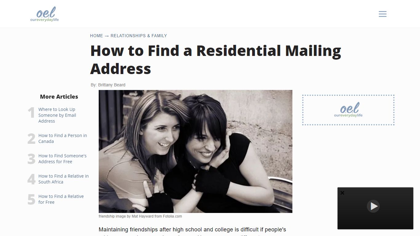 How to Find a Residential Mailing Address | Our Everyday Life